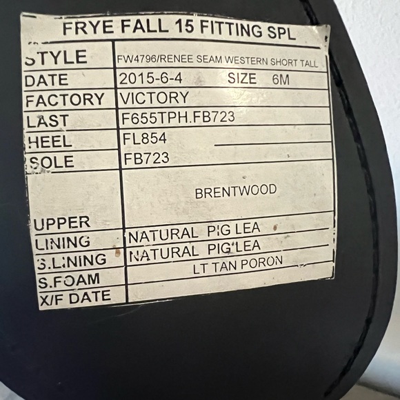 Frye women’s Renee Seam distressed leather tall boots green size 6 - Picture 10 of 14